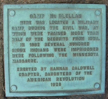 Camp McClellan marker