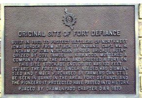 Fort Defiance marker