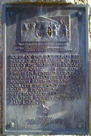 Mormon trail
marker